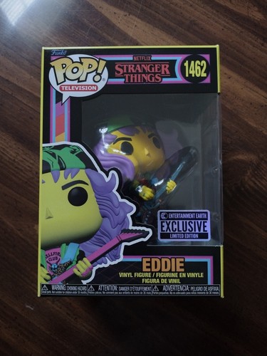 Funko Pop! Stranger Things Eddie mit Gitarre Blacklight Entertainment Earth 1462 - Bild 1 von 6