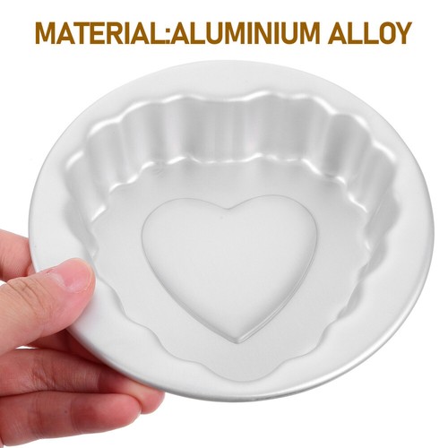 10 Stück Kuchenformen Aluminium Backformen Pudding Mini-Kuchenformen - Bild 11 von 12
