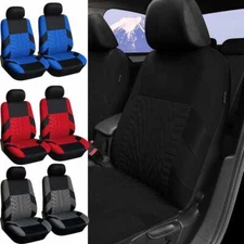 For Ford Polyester Cloth Seat Covers For Car Truck 2PCS Front Seats Protector US