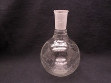 PYREX 500mL Borosilicate Glass Round Bottom Boiling Flask 24/40 4320-500 Chipped