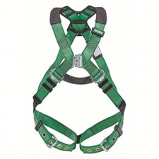 MSA V-FORM Harness Back D-Ring Sz XL Tongue Buckle Leg Straps Quick Connect
