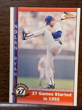 1991-1993 Pacific Nolan Ryan "Texas Express" Baseball Card Singles MLB #01-#250