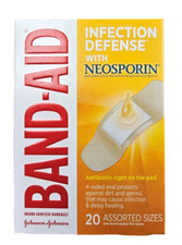 Band-Aid Bandages w/ Antibiotic Assorted Sizes 20 ct  __***