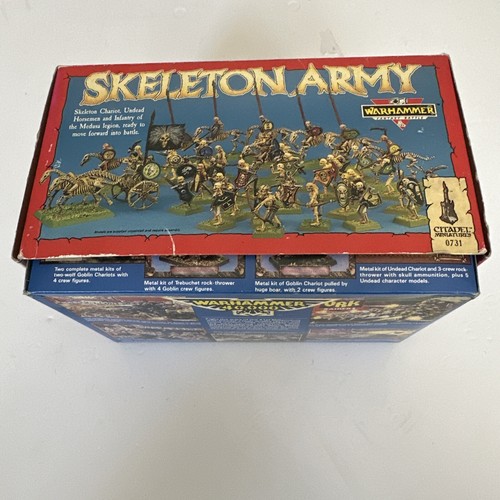 SKELETON ARMY WARHAMMER FANTASY BATTLE THE OLD WORLD VAMPIRE COUNTS UNDEAD 1989 - Picture 12 of 16