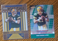 Brian Brohm -2008 Topps Finest Moments Green #/199 +Playoff Roll Call Gold #/100
