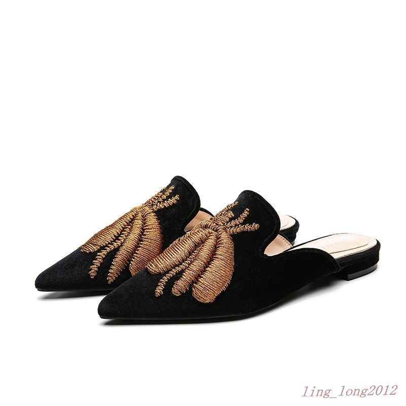 Da Donna Ricamato Pantofole Scarpe Scarpe Pantofole a Punta Scarpe Basse Scarpe Eleganti Casual Sandalo Caldo e497f3 Da Donna Ricamato Pantofole Scarpe Scarpe Pantofole a Punta Scarpe Basse Scarpe Eleganti Casual Sandalo Caldo e497f3