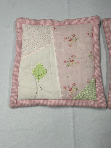 VTG Laura Ashley Mother & Daughter Quilted Square Wall Hangings For Baby Nursery - Picture 2 of 10