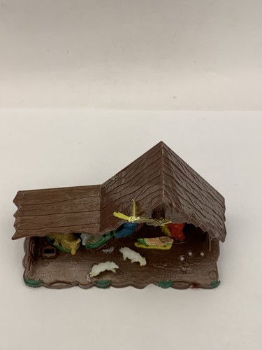 Belén de plástico navideño vintage decoración hecho en Hong Kong 8123 4" - Imagen 5 de 21