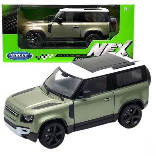 WELLY NEX 1/26 DIECAST 2020 LAND ROVER DEFENDER 90 GREEN OPENING DOORS/BONNET - Picture 2 of 2