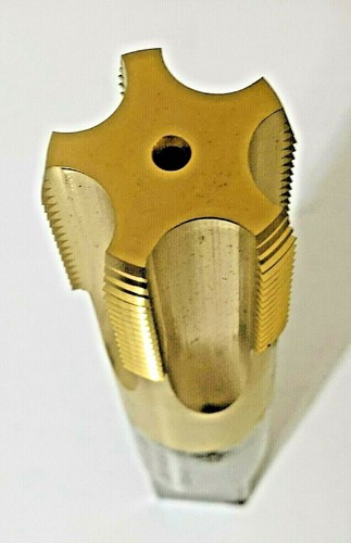1-11-1/2 NPSC 5 F TiN 1-11.5 STRAIGHT PIPE TAP BRUBAKER (QTY: 1) USA NOS - Picture 3 of 5