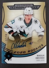 2020-21 Ultimate Introductions UI-74 Auto Nikolai Knyzhov Rookie Auto /50