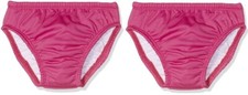 2Pack Solid Pink Reusable Swim Diaper Medium 612 Months 1722 pounds
