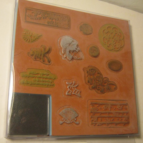 2005 Inkadinkado FAR EAST Rubber Stamp Collection COMPLETE w Ink Pad USED!!! - Picture 4 of 4