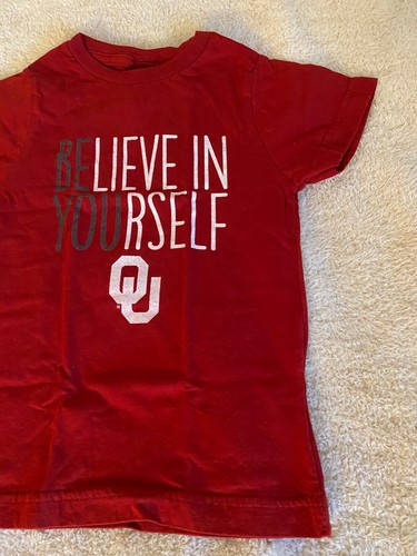 NEW Oklahoma Sooners Believe in Yourself Shirt Size Youth XS Kids LAT Apparel - Picture 3 of 8
