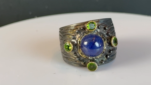 Anillo Talla 7,5 Zafiro Elegante Bellas Artes 0,925 Plata - Vídeo 1 de 1