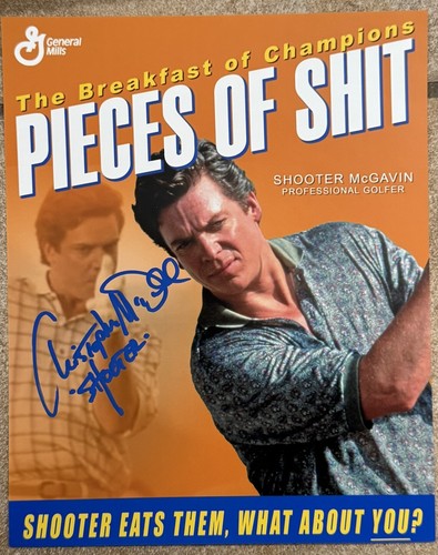 Happy Gilmore Christopher McDonald (Shooter) signiert 11x14 Shooter beschriftet JSA