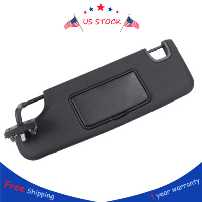 Black Sun Visor Left Driver Side LH For Jeep Wrangler JK 2007-2018