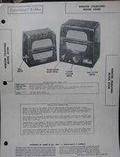 Vintage Photofact. Webster (Telephone). Model 604M