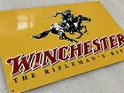 12in Winchester Rifleman Rifle Ammunition Ammo Vintage Style Steel Sign