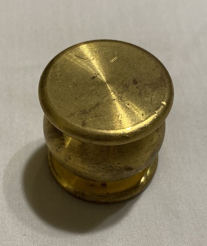 1" Heavy 5oz Solid Metal Brass Pog Milk Cap Slammer Vintage 1990s - Picture 2 of 3