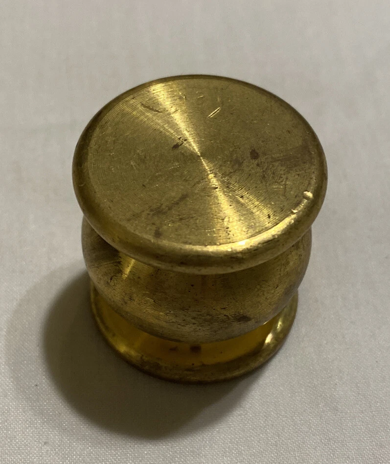 1" Heavy 5oz Solid Metal Brass Pog Milk Cap Slammer Vintage 1990s - Image 2 of 3