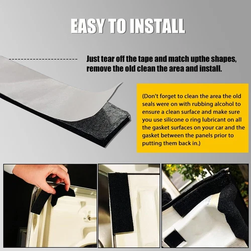 KIT DE SELLO BLOQUEADOR DE ESPUMA DE TECHO DURO PARA REPARAR FUGAS 68026937AB PARA JEEP JK WRANGLER 2007-18 - Imagen 9 de 14