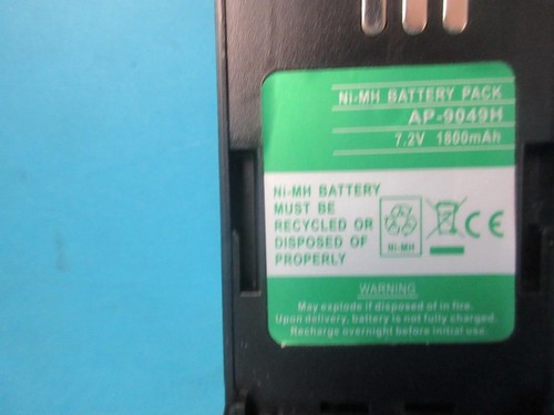 AP-9049H 7,2 V 1800mAh NiMh Akku 4 Motorola HNN9049, HNN9049A, HNN9049AR P1225 - Bild 6 von 20