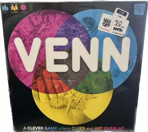 VENN GIOCO DA TAVOLO UN GIOCO INTELLIGENTE DOVE INDIZI E ARTE SI SOVRAPPONGONO PER ETÀ 10+ NUOVISSIMO