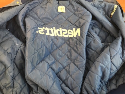 Vintage King Louie NESBITT'S Delivery Driver Blue Nylon Windbreaker Jacke XL - Bild 8 von 9