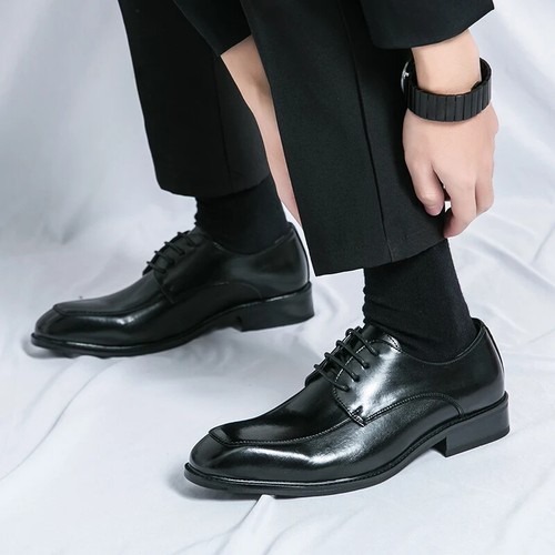 Zapatos Oxford para hombre Zapatos de vestir negros Zapatos de boda Zapatos de oficina Zapatos de negocios - Imagen 24 de 26