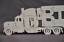 miniatuur 2 - Semi Truck Big Rig Truckers Wooden Amish Toy Puzzle NEW Trucking