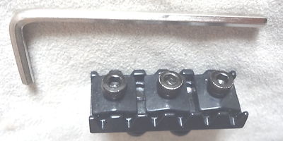  FLOYD ROSE Lic. LOCKING NUT MIGHTY MITE BLACK 42MM Bottom Mnt 4 Electric Guitar