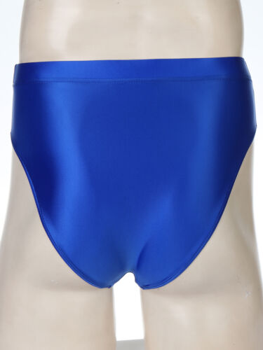 Calzoncillos de seda brillantes de cintura alta para hombre bolsa abultada baúles de baño ropa interior - Imagen 22 de 206