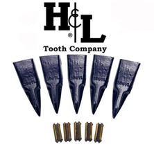 230TL Tiger Long Bucket Teeth + Flexpins® by H&L Tooth Company 23 230 230T 23TL