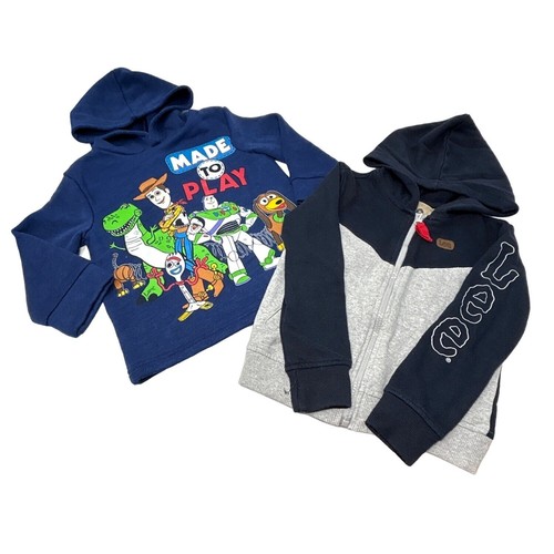Little Boy's Sweatshirts - Blue Toy Story & Black & Grey Lee - Size 4T Hoodies