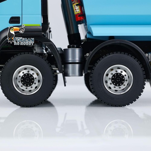 Hydraulic RC 1/14 Painted Assembled Dump Truck Metal 8x4 2-speed Tipper Model - Picture 17 of 24