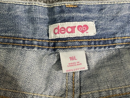 Pantalones de mezclilla para mujer dear by amanda bynes tiro bajo bootleg talla 16L ajustados como 38x34 nuevos con etiquetas - Imagen 9 de 16