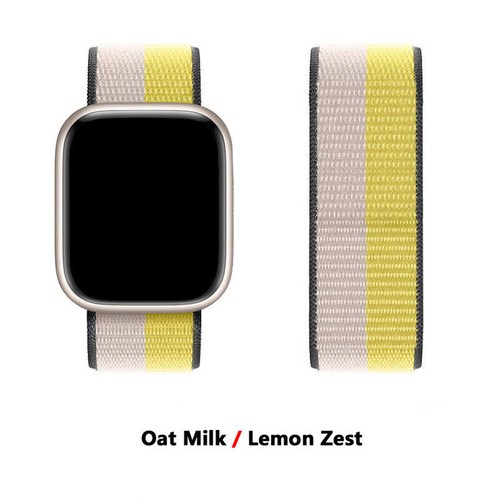 Correa de nailon para Apple Watch Series Ultra 8 7 6 SE correa pulsera accesorios bucle - Imagen 131 de 135