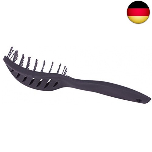 1 gebogene Frisör-Ventbürste, Barber Curved Vent Brush, Salon-Föhnbürste – antis - Bild 4 von 4