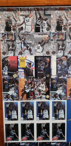 Framed Shaq Uncut Sheet From Rookie year and 2nd Year MINT!!! - Picture 4 of 13