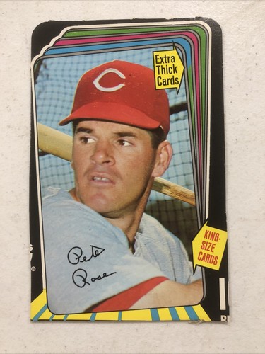 1970 TOPPS SUPER CARD PETE ROSE BOX BACK CB