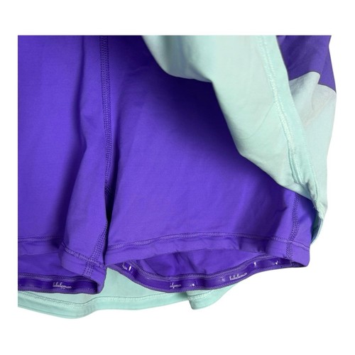 Lululemon Run Breeze By Skort Size 6 Small Yoga Power Purple Teal Skirt Athletic - Picture 8 of 9