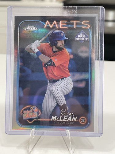 2024 Topps Pro Debut - Nolan McLean #PD-145 - (7x) Card Lot - 6 base, 1 chrome - Bild 3 von 4