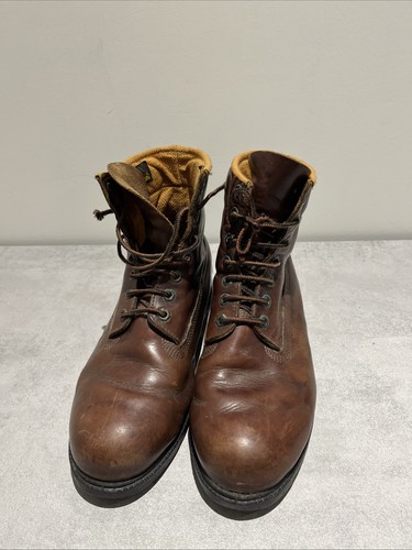 Vintage Timberland 6 Inch Premium Leather Boots Men’s UK7.5 Made In USA Brown - Bild 8 von 10