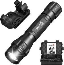 ULTRAFIRE 1000 High Lumen Tactical EDC Flashlight with Holster,Single Black 