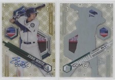 2018 Bowman High Tek Prospects Gold Rainbow Diffractor /50 Evan White Auto