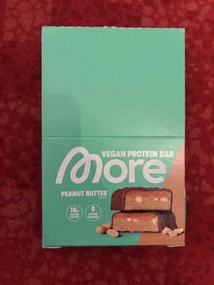 More Nutrition - Vegan Protein Bar - Peanut Butter - 9 Riegel je 55 g - Neu