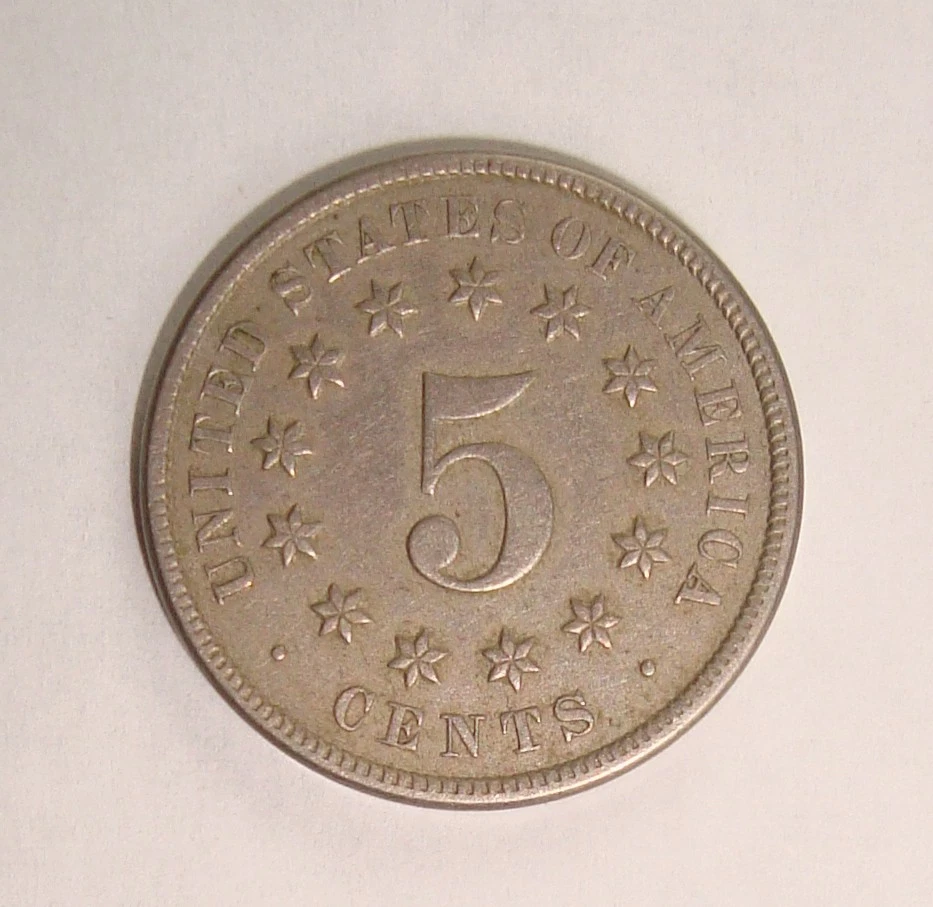 1873 Open 3 Shield níquel en muy buen estado Foto 2 de 3