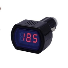 12V/24V LED Car Cigarette Socket Voltmeter Voltage Battery Tester Detector Meter