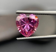 Natural Pink Color Loose 5 Ct Heart Cut Lab Grown CVD Diamond VVS1 Certified A